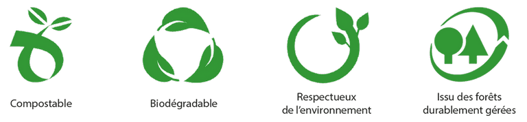 logos biodégradables