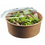 boîte salade ronde en kraft brun