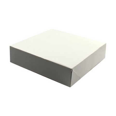 boîte pâtissière blanche hauteur 5 cm