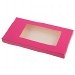 Étuis tablette de chocolat en carton fuchsia avec fenêtre